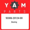 93306-20124-00 Yamaha Bearing 933062012400, New Genuine OEM Part